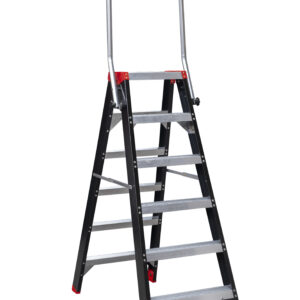 MAMMOET Dubbel Oploopbare Trap 2x6 met inklapbare beugel