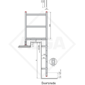 Alga Gevelladder GLC-102
