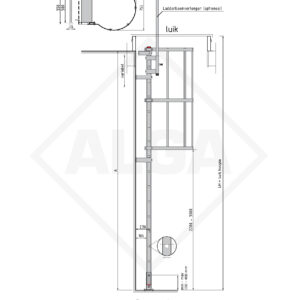 Kooiladder LUIK-KLB-210