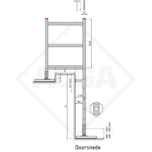Alga Gevelladder GLC-210