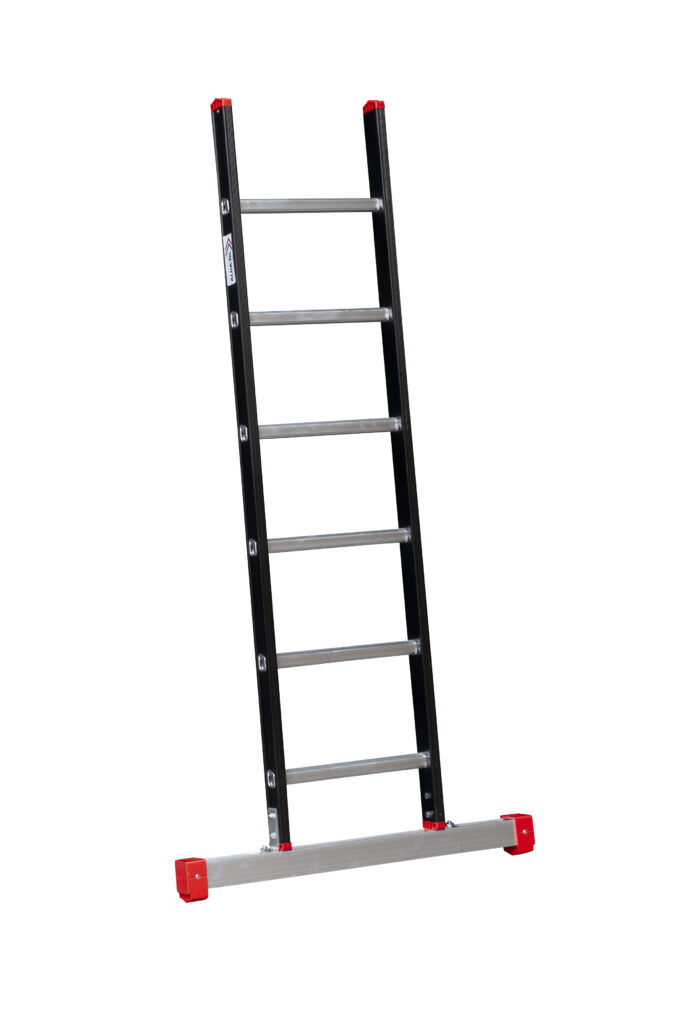 ALPINE Enkele ladder met stabiliteitsbalk 1x6