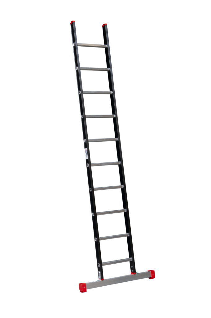 ALPINE Enkele ladder met stabiliteitsbalk 1x10