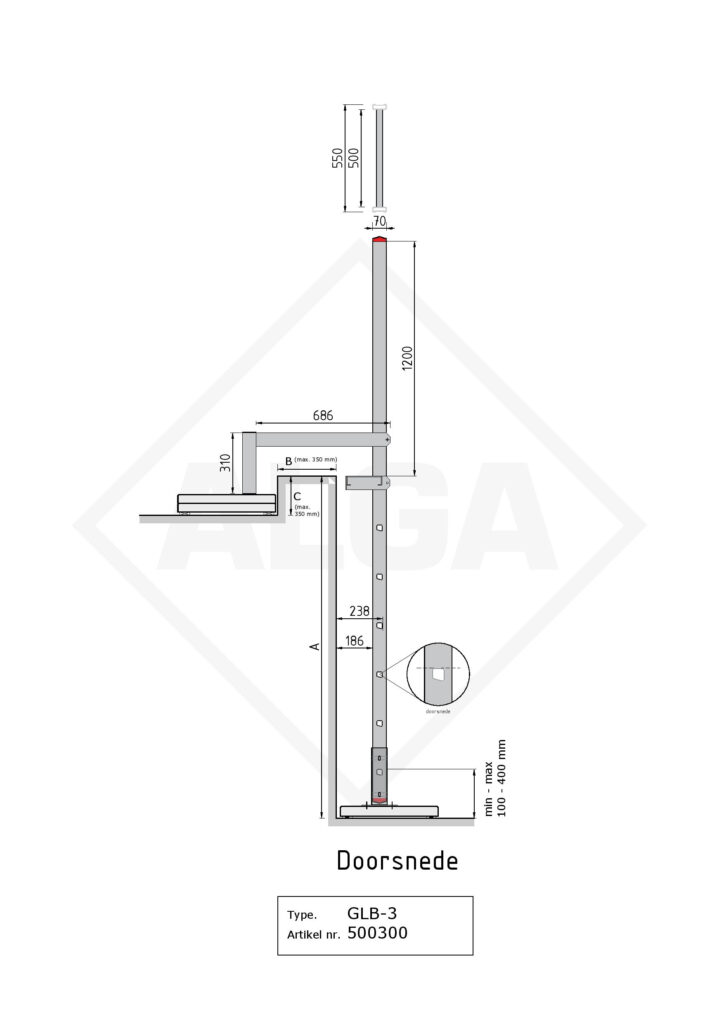 Gevelladder GLB-303