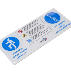 Alga Signaleringsbordje ladderopstelplaats
