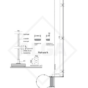 Alga Hekwerk dakrand meelopend lengte 4,10 meter (enkel)