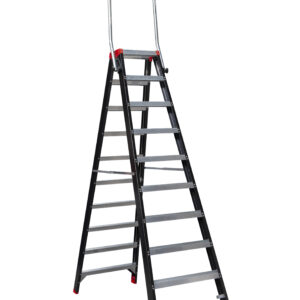 MAMMOET Dubbel Oploopbare Trap 2x10 met inklapbare beugel