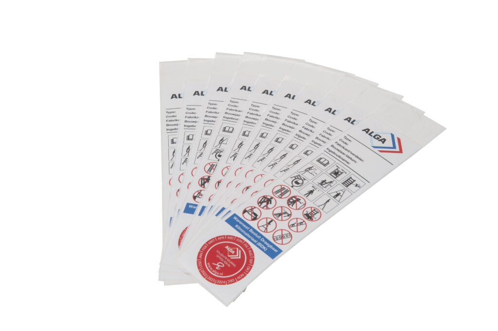 Sticker "Warenwet" met keuringssticker (set 10 stuks)