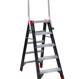 MAMMOET Dubbel Oploopbare Trap 2x5 met inklapbare beugel