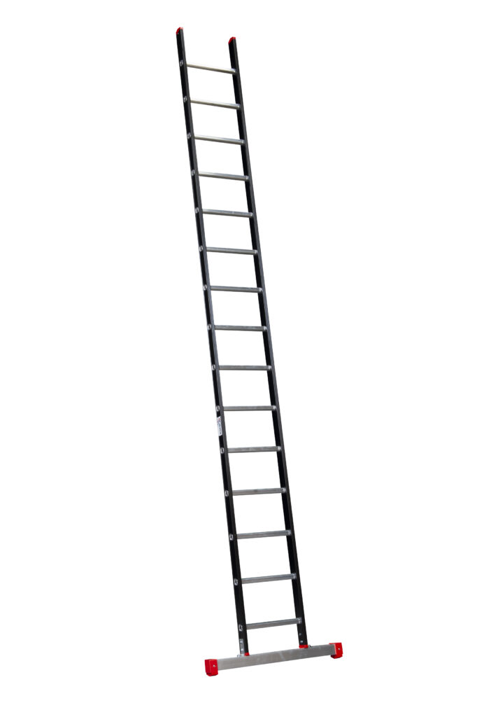 ALPINE Enkele ladder met stabiliteitsbalk 1x15