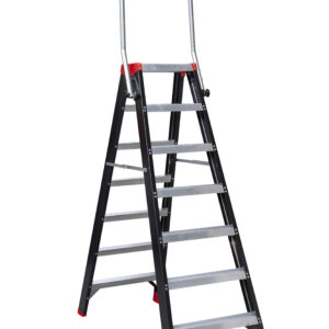 MAMMOET Dubbel Oploopbare Trap 2x7 met inklapbare beugel