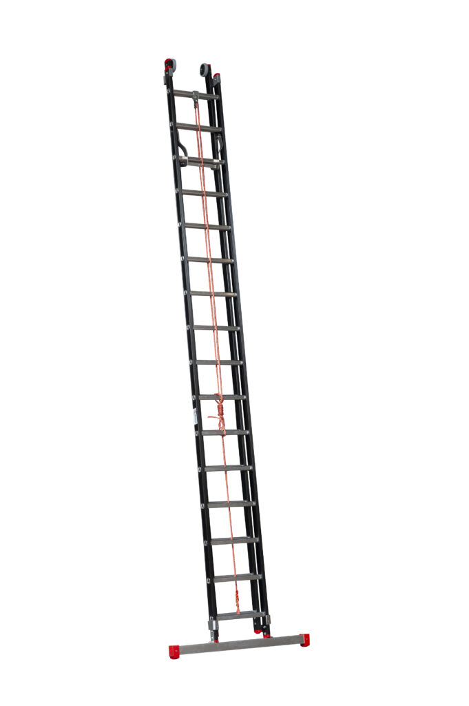 TOWER Schuifladder 2 delig met stabiliteitsbalk 2x20