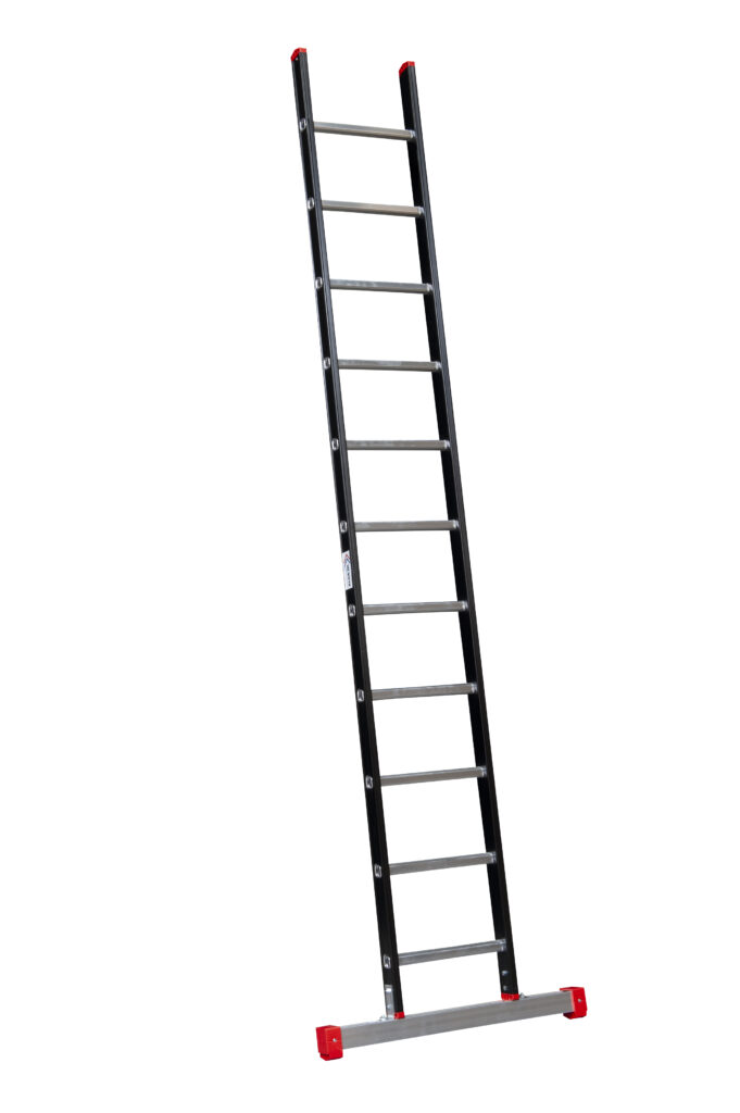 ALPINE Enkele ladder met stabiliteitsbalk 1x11