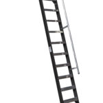 ANTILOPE Magazijntrap met leuning niet doorlopend 1x8