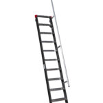 ANTILOPE Magazijntrap met ARBOleuning doorlopend 1x10