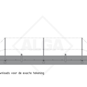 Aluminium gangway 6 meter (zeevaart)