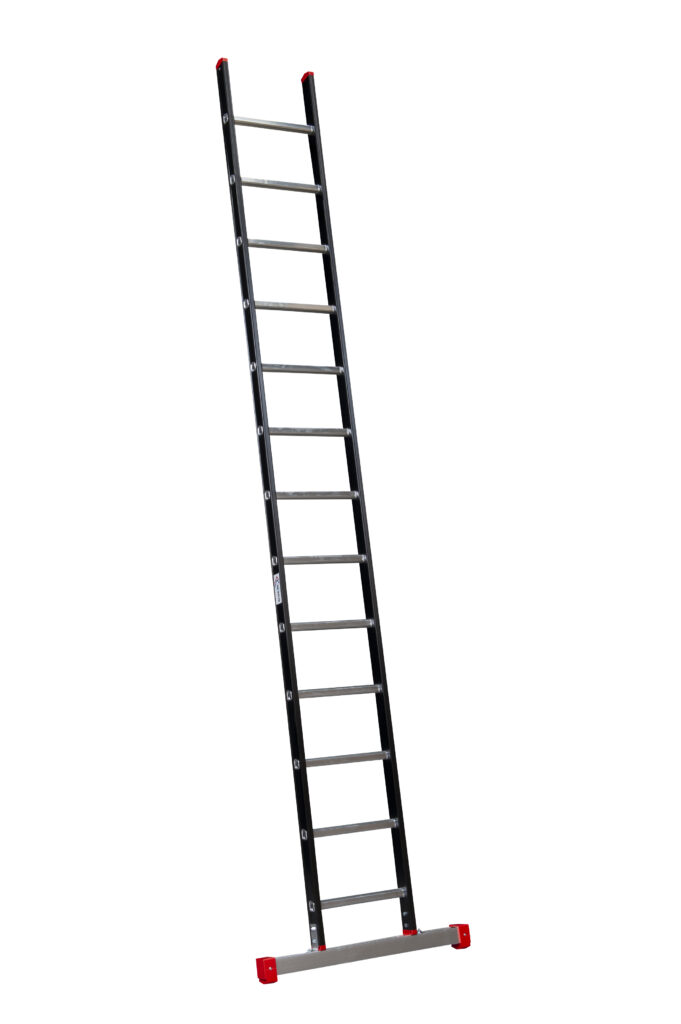 ALPINE Enkele ladder met stabiliteitsbalk 1x13