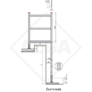 Alga Gevelladder GLC-308