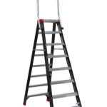 MAMMOET Dubbel Oploopbare Trap 2x8 met inklapbare beugel
