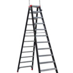 MAMMOET Dubbel Oploopbare Trap 2x12 met inklapbare beugel