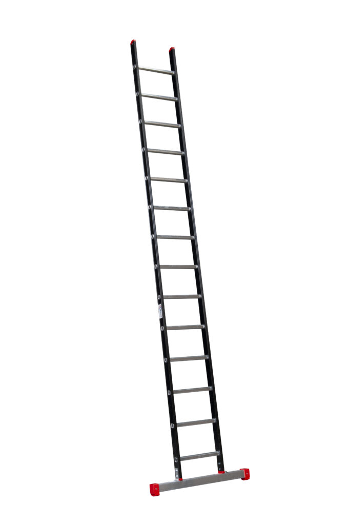 ALPINE Enkele ladder met stabiliteitsbalk 1x14
