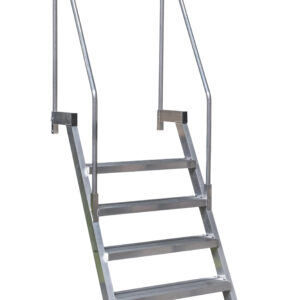 Aluminium Bulwark ladder 2 leuningen