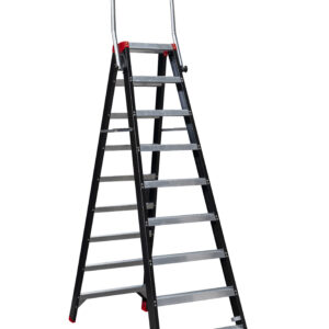 MAMMOET Dubbel Oploopbare Trap 2x9 met inklapbare beugel