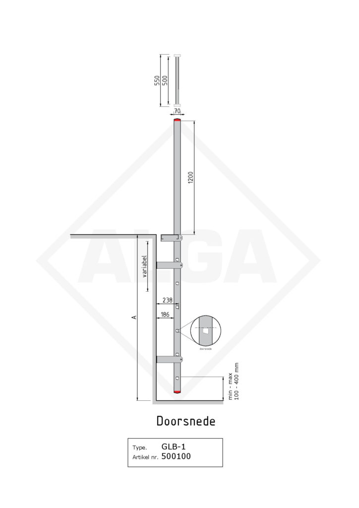 Gevelladder GLB-106