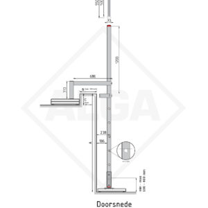Alga Gevelladder GLB-308