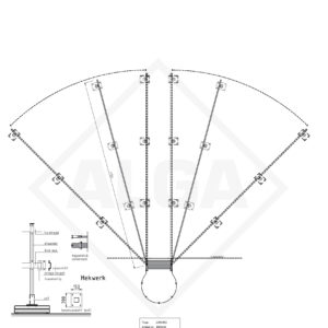 Alga Hekwerk universeel lengte 4,10 meter (set)