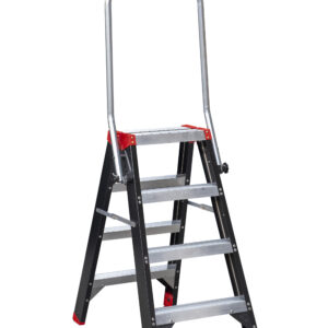 MAMMOET Dubbel Oploopbare Trap 2x4 met inklapbare beugel