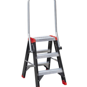 MAMMOET Dubbel Oploopbare Trap 2x3 met inklapbare beugel