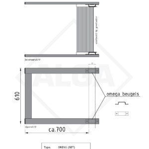 Alga Uitstaporen kooiladder en Geveladder (set 2 stuks)
