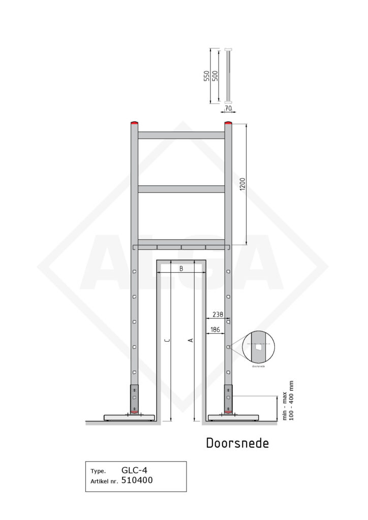 Gevelladder GLC-406