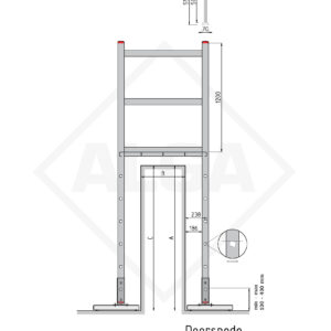 Alga Gevelladder GLC-402