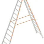 Dubbele Aluminium Ladder 2x12 Sporten – 3