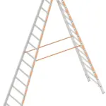 Dubbele Aluminium Ladder 2x14 Sporten – 4