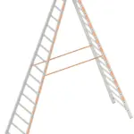 Dubbele Aluminium Ladder 2x16 Sporten – 4