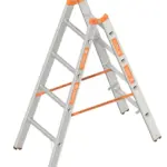 Dubbele Aluminium Ladder 2x4 Sporten – 1