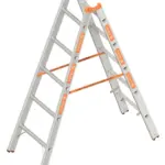 Dubbele Aluminium Ladder 2x5 Sporten – 1