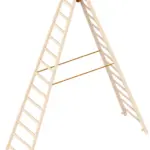 Dubbele Houten Ladder 2x14 Sporten – 4