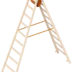Dubbele Houten Ladder 2x9 Sporten – 2