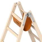 Dubbele Houten Ladder 2x14 Sporten – 4