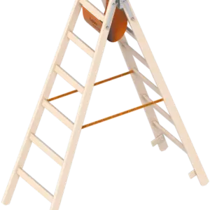 Dubbele Houten Ladder 2x6 Sporten – 1
