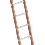 Enkele  Houten Bouwladder 12 Sporten – 3