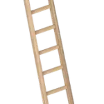 Enkele Houten Bouwladder 17 Sporten – 5 Meter