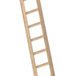 Enkele Houten Bouwladder 21 Sporten – 6 Meter