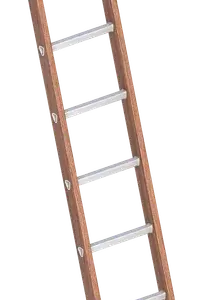Enkele  Houten Bouwladder 8 Sporten – 2