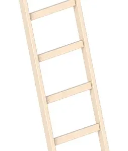 Enkele Houten Ladder 6 Sporten – 1