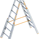 Verstelbare Dubbele Ladder Aluminium 2x7 Sporten – 2